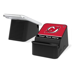 New Jersey Devils Personalized Wireless Charging Station & Bluetooth Speaker
