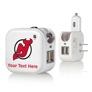 New Jersey Devils Personalized 2-In-1 USB Charger
