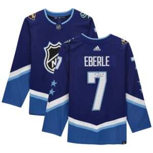 Jordan Eberle Blue Seattle Kraken Autographed 2022 NHL All-Star Game adidas Authentic Jersey
