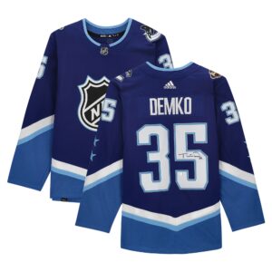Thatcher Demko Blue Vancouver Canucks Autographed 2022 NHL All-Star Game adidas Authentic Jersey