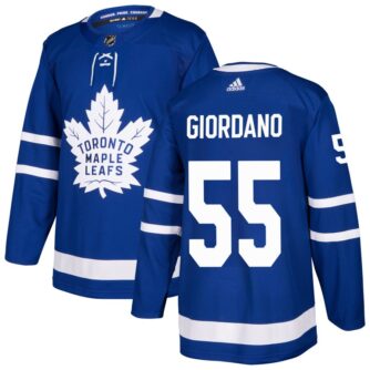 Mark Giordano Men's adidas Blue Toronto Maple Leafs Authentic Custom Jersey
