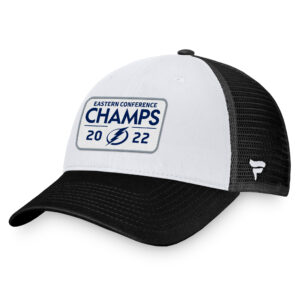 Men's Fanatics Branded Black Tampa Bay Lightning 2022 Eastern Conference Champions Locker Room Trucker Adjustable Hat