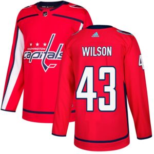 Tom Wilson Men's adidas Red Washington Capitals Authentic Custom Jersey