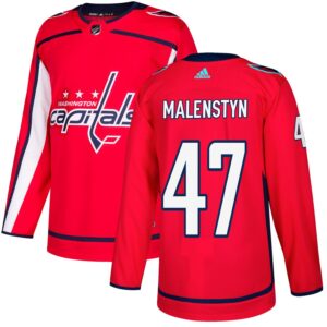Beck Malenstyn Men's adidas Red Washington Capitals Authentic Custom Jersey
