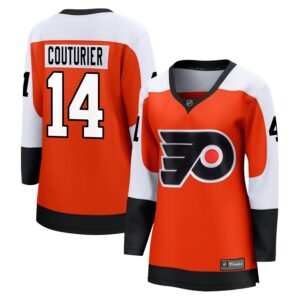 Sean Couturier Women's Fanatics Branded Burnt Orange Philadelphia Flyers Home Premier Breakaway Custom Jersey