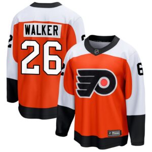 Sean Walker Men's Fanatics Branded Burnt Orange Philadelphia Flyers Home Premier Breakaway Custom Jersey