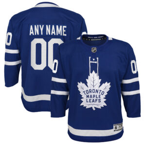Youth Blue Toronto Maple Leafs Home Premier Custom Jersey