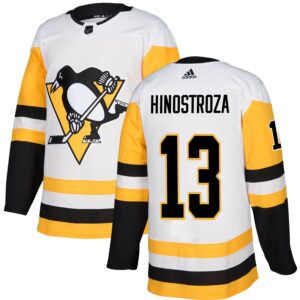 Vinnie Hinostroza Men's adidas White Pittsburgh Penguins Authentic Custom Jersey